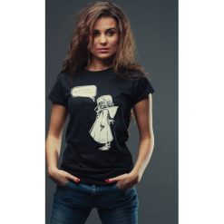 T-shirt MIASTO JEST MOJE damski czarny. Czarne t-shirty Hultaj Polski, l, bez wzorów, z bawełny, bez kołnierzyka, bez ramiączek. W wyprzedaży za 79.00 zł.