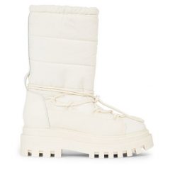 Śniegowce Calvin Klein Jeans. Białe trapery i śniegowce Calvin Klein Jeans, z jeansu. Za 799.99 zł.