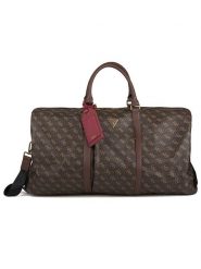Guess Torba podróżna w kolorze brązowym - 60 x 32 x 28 cm rozmiar: onesize. Brązowe torby podróżne Guess, z aplikacjami, z materiału, przez ramię. Za 718.45 zł.