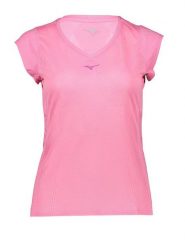 Mizuno Koszulka sportowa "Aero" w kolorze różowym rozmiar: S. Różowe koszulki sportowe Mizuno, bez wzorów, z materiału, bez ramiączek, outdoorowe. Za 101.23 zł.
