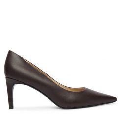 Szpilki Calvin Klein. Czerwone szpilki Calvin Klein, bez wzorów, bez obcasa, na szpilce, bez zapięcia. Za 649.99 zł.