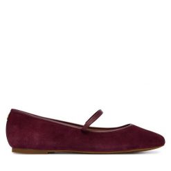 Baleriny LAUREN RALPH LAUREN. Czerwone baleriny Lauren Ralph Lauren, bez wzorów, bez obcasa. Za 599.99 zł.