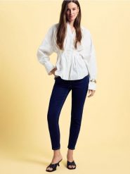 Jeansy slim fit push up - granatowy. Niebieskie jeansy Reserved, bez wzorów. Za 99.99 zł.
