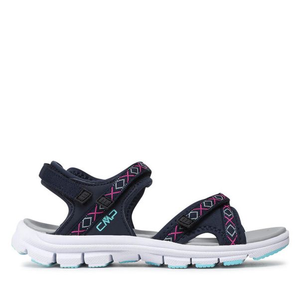 Sandały CMP. Niebieskie sandały CMP, bez wzorów, sportowe, bez obcasa, bez zapięcia. Za 179.99 zł.