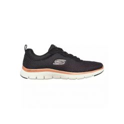 Buty do chodzenia damskie Skechers Flex Appeal 40. Czarne obuwie sportowe Skechers, z gumy, bez zapięcia, trekkingowe. Za 319.70 zł.