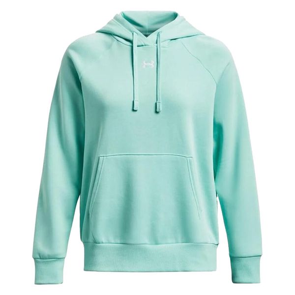 Bluza Z Kapturem Damska Polar Rival. Niebieskie bluzy Under Armour, bez wzorów, z polaru, z kapturem. Za 406.99 zł.