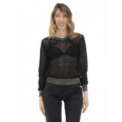 Damska siateczkowa bluza w odcieniach ziemi. Czarne bluzy LEONE 1947 APPAREL, l, bez wzorów, z tkaniny, bez kaptura. W wyprzedaży za 154.80 zł.