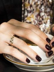 CARATELLI Złoty pierścionek "Gezira" z diamentami rozmiar: 56. Szare pierścionki CARATELLI, z diamentem, złote. Za 935.99 zł.