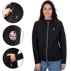 Bluza polarowa damska AULP SIMIX oddychająca. Czarne bluzy Aulp, bez wzorów, z polaru, bez kaptura. Za 329.99 zł.