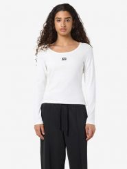 Noisy may Koszulka w kolorze białym rozmiar: M. Białe bluzki Noisy may, m, bez wzorów, z bawełny, bez kołnierzyka, bez ramiączek. Za 74.81 zł.