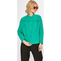 Answear - Koszula. Zielone koszule ANSWEAR, l, bez wzorów, z bawełny, casualowe, bez kołnierzyka, bez ramiączek. W wyprzedaży za 39.90 zł.