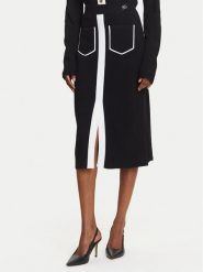 KARL LAGERFELD Spódnica ołówkowa A3W12023 Czarny Regular Fit. Czarne spódnice KARL LAGERFELD, xs, bez wzorów, z wiskozy, ołówkowe. Za 779.99 zł.
