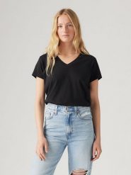 Levi's Koszulka w kolorze czarnym rozmiar: L. Czarne bluzki Levi's®, l, bez wzorów, z bawełny, bez kołnierzyka, bez ramiączek. Za 52.45 zł.