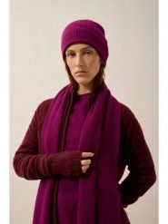 Just Cashmere Kaszmirowe mankiety "Bale" w kolorze bordowym rozmiar: onesize. Czerwone rękawiczki Just Cashmere, bez wzorów, z kaszmiru. Za 143.99 zł.
