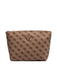 Guess Kosmetyczka TWNB21 68965 Brązowy. Brązowe kufry i kosmetyczki Guess, z aplikacjami, z materiału, bez dodatków. Za 214.99 zł.