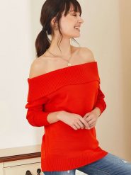 Milan Kiss Sweter w kolorze czerwonym rozmiar: XL. Czerwone swetry Milan Kiss, xl, bez wzorów, bez ramiączek. Za 120.93 zł.