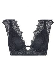 Hunkemöller Biustonosz z fiszbiną Zoe Up LL Czarny. Czarne biustonosze Hunkemöller, bez wzorów, z syntetyku. Za 209.99 zł.