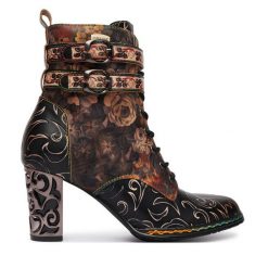 Botki Laura Vita. Botki Laura Vita, bez wzorów, bez obcasa, na słupku, bez zapięcia. Za 689.99 zł.