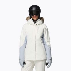Kurtka narciarska damska Columbia Ava Alpine II Ins. Białe kurtki narciarskie Columbia, bez wzorów, bez kaptura, narciarskie. Za 739.99 zł.