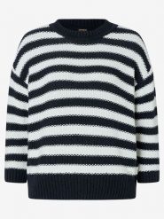 More & More Sweter w kolorze czarno-białym rozmiar: 42. Białe swetry More & More, bez wzorów, z bawełny, bez ramiączek. Za 105.63 zł.