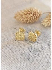 Miu Silver Pozłacane kolczyki-wkrętki rozmiar: onesize. Szare kolczyki Miu Silver, pozłacane. Za 56.99 zł.