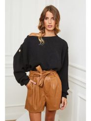 So Cachemire Sweter "Cornella" w kolorze czarnym rozmiar: S. Czarne swetry So Cachemire, s, bez wzorów, z kaszmiru, bez ramiączek. Za 187.99 zł.