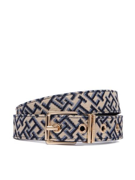 Tommy Hilfiger Pasek Th Square 2.5 Jacquard AW0AW18894 Beżowy. Brązowe paski TOMMY HILFIGER, bez wzorów, z materiału. Za 224.99 zł.