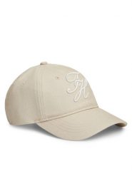 Tommy Hilfiger Czapka z daszkiem Logo Embroidery Baseball Cap AW0AW18338 Beżowy. Brązowe czapki TOMMY HILFIGER, bez wzorów, z bawełny. Za 209.99 zł.