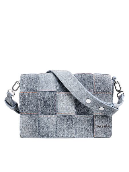 Desigual Torebka Yoko 25SAXP47 Szary. Szare torebki klasyczne Desigual, bez wzorów, ze skóry, bez dodatków. Za 199.99 zł.