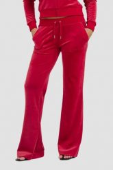 JUICY COUTURE Czerwone damskie spodnie dresowe Layla Low Rise, Rozmiar S. Czerwone spodnie dresowe Juicy Couture, s, bez wzorów, z dresówki. W wyprzedaży za 309.99 zł.