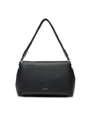 Calvin Klein Torebka Ck Must Top Handle Bag_Caviar K60K613085 Czarny. Czarne torebki klasyczne Calvin Klein, bez wzorów, ze skóry, bez dodatków. Za 329.99 zł.
