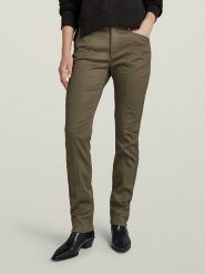 G-Star Spodnie chino w kolorze khaki rozmiar: W26/L32. Brązowe spodnie materiałowe G-Star, na co dzień, l, bez wzorów, z podwyższonym stanem. Za 149.66 zł.
