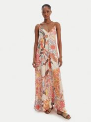 Maaji Sukienka letnia Japanese Summer Lily PT1930CLD003 Kolorowy Relaxed Fit. Sukienki Maaji, na lato, l, bez wzorów, z wiskozy, bez kołnierzyka, bez ramiączek. Za 569.99 zł.