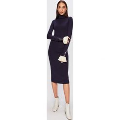 Silvian Heach - Sukienka. Sukienki Silvian Heach, na co dzień, l, bez wzorów, z dzianiny, casualowe, bez kołnierzyka, bez ramiączek, maxi, dopasowane. Za 429.90 zł.