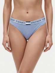 Tommy Hilfiger Figi klasyczne UW0UW06038 Niebieski jasny. Niebieskie figi TOMMY HILFIGER, xs, bez wzorów, z bawełny. Za 99.99 zł.