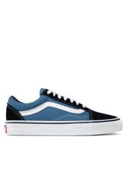 Vans Tenisówki Old Skool VN000D3HNVY Niebieski. Niebieskie trampki Vans, bez wzorów, ze skóry, bez zapięcia. Za 199.99 zł.