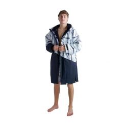 Długi rękaw płaszcz Dryrobe Advance Batik. Niebieskie płaszcze DRYROBE, l, bez wzorów, z materiału, bez kaptura. Za 826.50 zł.