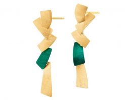 Kolczyki z brązu pozłacane. Kolczyki Artelioni, pozłacane. Za 199.00 zł.