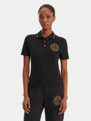 Versace Jeans Couture Polo 80HAGT02 CJ01T Biały Regular Fit. Białe koszulki polo Versace Jeans Couture, s, bez wzorów, z bawełny, bez kołnierzyka, bez ramiączek. Za 679.99 zł.