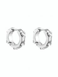 PHILIPP PLEIN Kolczyki The Plein Cuff PJ1EA21EU Srebrny. Szare kolczyki Philipp Plein, metalowe. Za 479.99 zł.