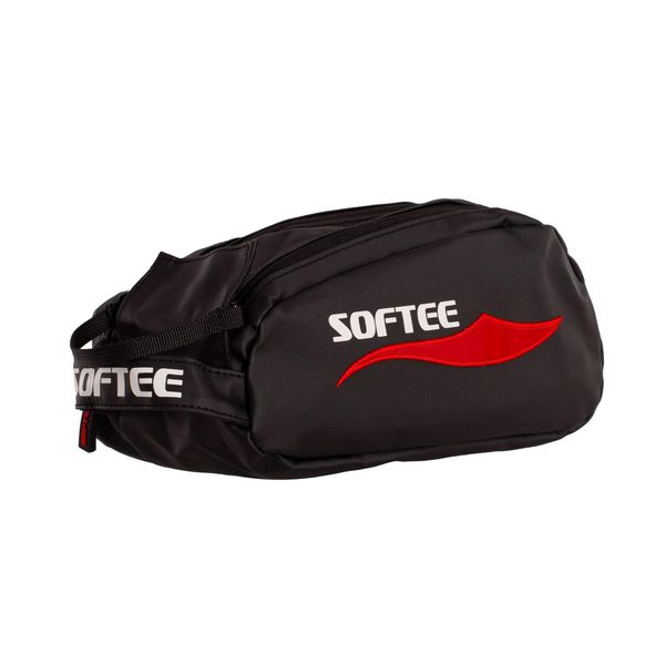 Kosmetyczka Softee Air czarno-czerwona. Czarne kufry i kosmetyczki SOFTEE, bez wzorów, z materiału, bez dodatków. Za 149.99 zł.