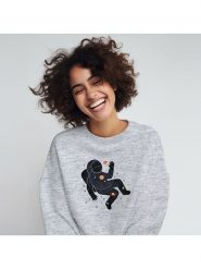 WOOOP Bluza "Inner space" w kolorze szarym rozmiar: L. Szare bluzy Wooop, l, bez wzorów, z bawełny, bez kaptura. Za 100.99 zł.