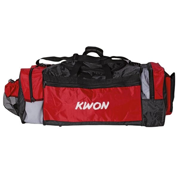 Torba sportowa taekwondo Kwon Evolution. Czerwone torby na ramię KWON, bez wzorów, z nylonu, eleganckie, na ramię, duże, bez dodatków. Za 218.50 zł.