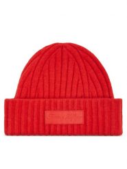 Tommy Hilfiger Czapka Tommy Twist Beanie AW0AW15325 Pomarańczowy. Brązowe czapki TOMMY HILFIGER, bez wzorów, z syntetyku. Za 439.99 zł.