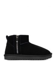 DeeZee Śniegowce DZ-80 BLACK Czarny. Czarne trapery i śniegowce DeeZee, z materiału. Za 229.99 zł.
