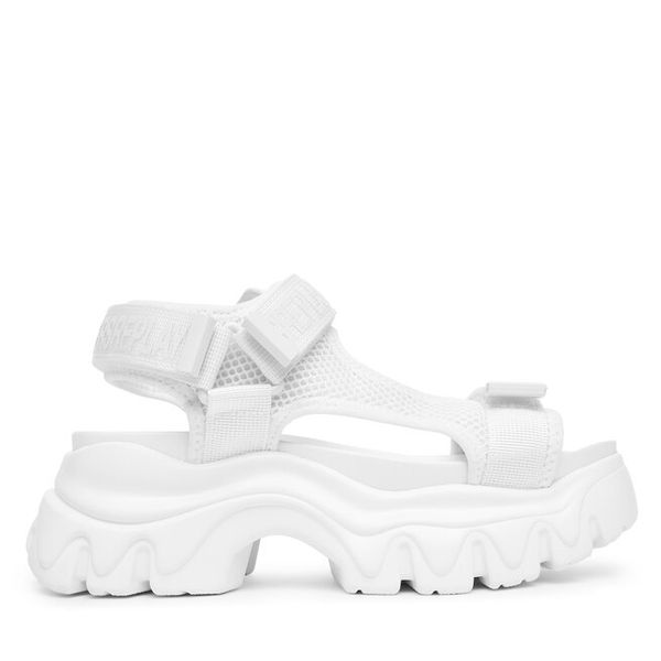 Sandały REPLAY. Białe sandały Replay, bez wzorów, bez obcasa, na koturnie, bez zapięcia. Za 399.99 zł.