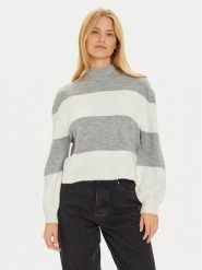 Brave Soul Sweter LK-230MOLLIEC Szary Loose Fit. Szare swetry Brave Soul, xl, bez wzorów, z syntetyku, bez ramiączek. Za 149.99 zł.