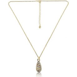 Pozłacany naszyjnik "Cannes" z kryształkami Swarovski - dł. 42 cm. Żółte naszyjniki Metropolitan, Smithfield, Crystal Deluxe & Co., z kryształem, pozłacane. W wyprzedaży za 43.95 zł.