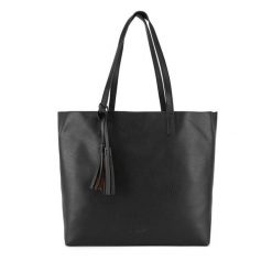 Torebka JENNY. Czarne shopper Jenny, bez wzorów, bez dodatków. Za 159.99 zł.