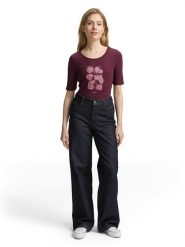 Tom Tailor Koszulka w kolorze czerwonym rozmiar: XL. Czerwone bluzki Tom Tailor, xl, bez wzorów, z bawełny, bez kołnierzyka, bez ramiączek. Za 43.78 zł.